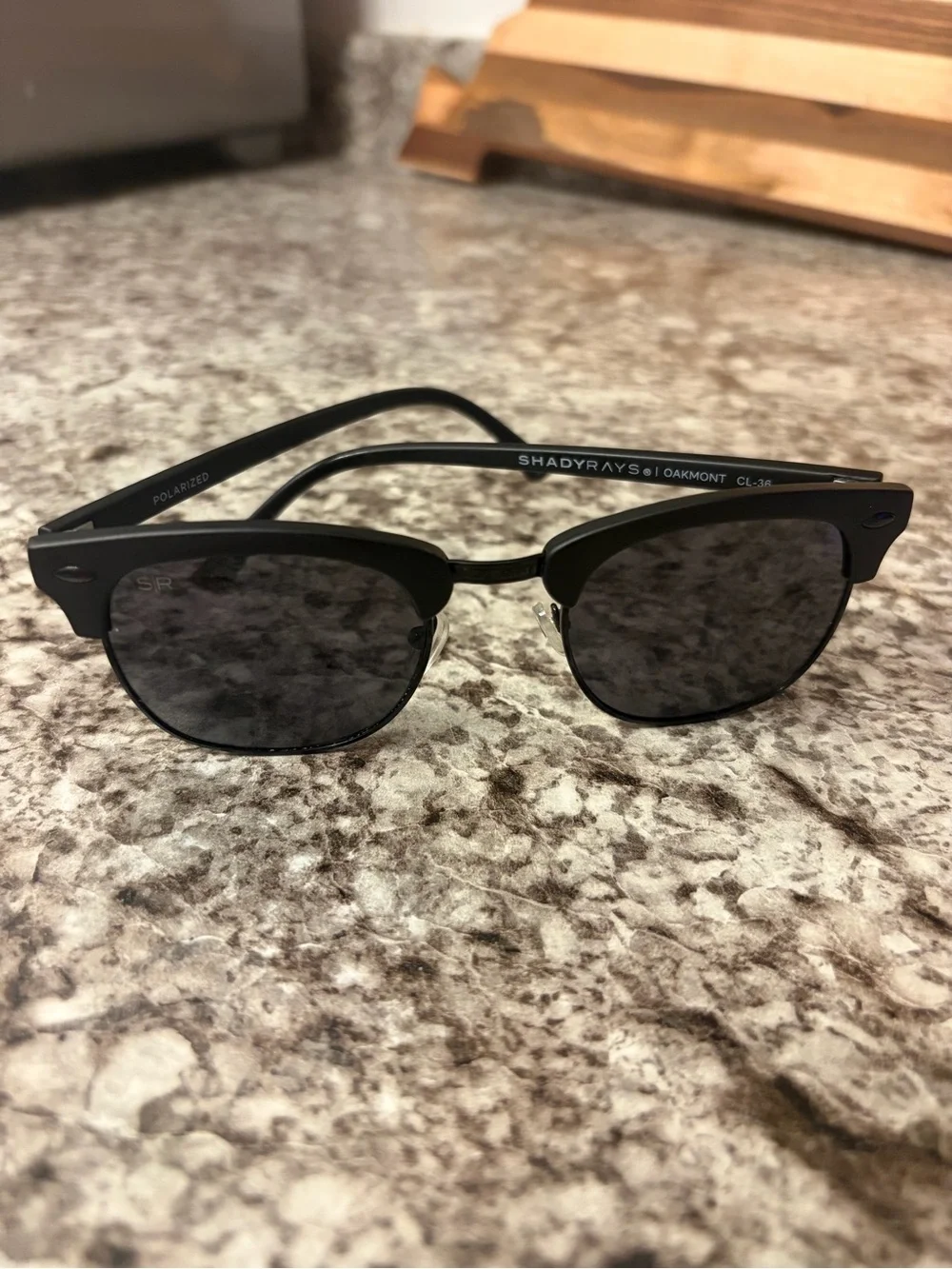 ShadyRays Men’s Black Polarized Sunglasses
